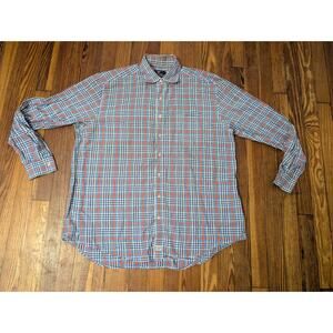 Vineyard Vines Blue Checkered Slim Fit Murray Shirt XL NWT